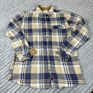 Legendary Whitetails Brown/White/Blue Plaid Flannel, Men's‎ Large Tall